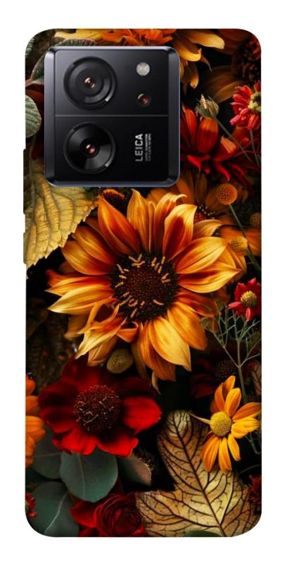 Чехол itsPrint Autumn vibe для Xiaomi 13T, цветы, купить оптом с доставкой