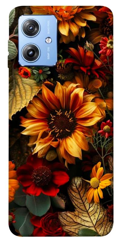 Чохол itsPrint Autumn vibe для Motorola Moto G84, квіти, купити оптом з доставкою