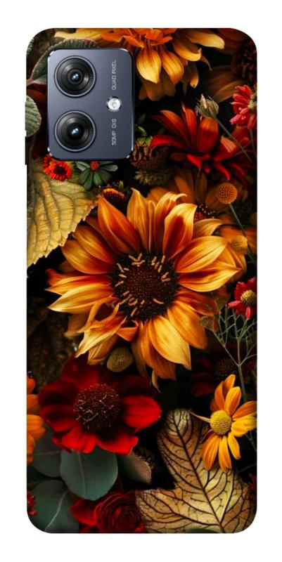 Чехол itsPrint Autumn vibe для Motorola Moto G54, цветы, купить оптом с доставкой