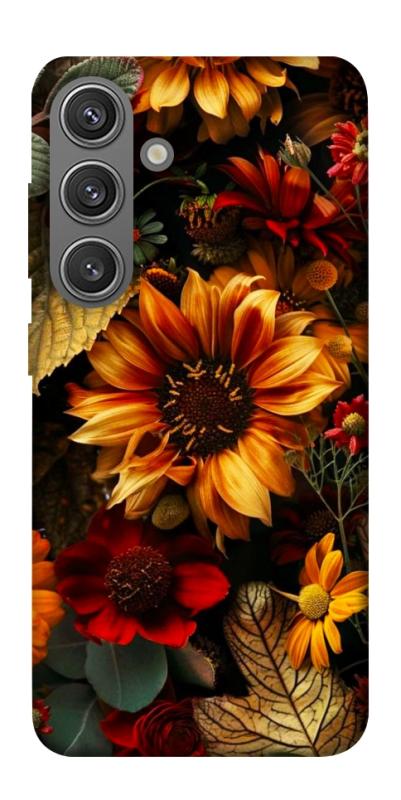 Чехол itsPrint Autumn vibe для Samsung Galaxy S24, цветы, купить оптом с доставкой