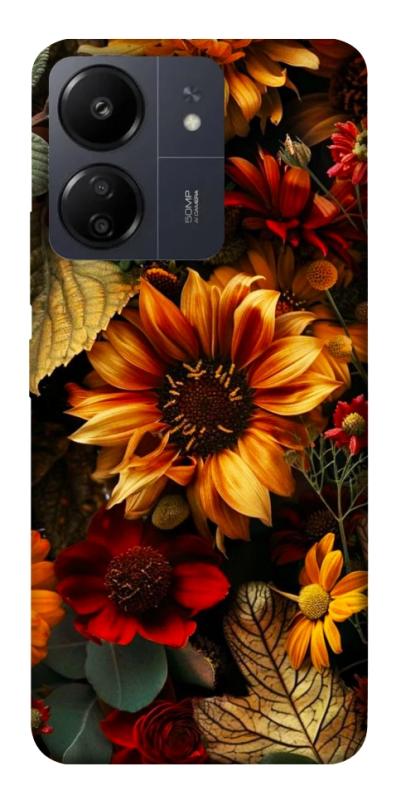 Чохол itsPrint Autumn vibe для Xiaomi Redmi 13C, квіти, купити оптом з доставкою