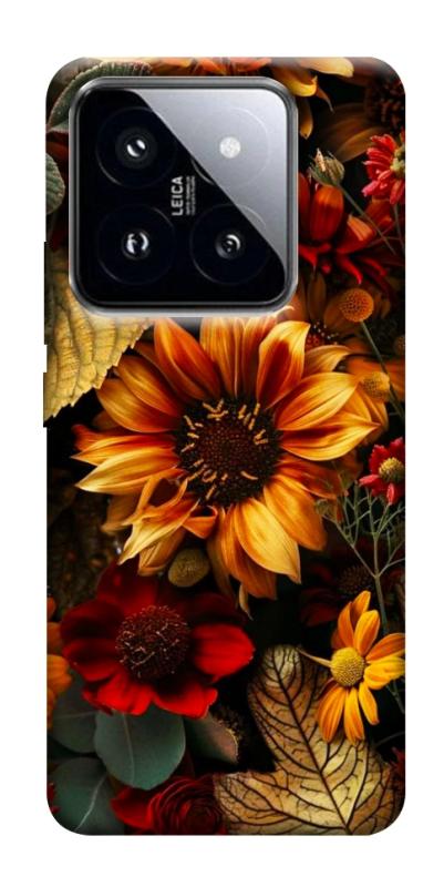 Чохол itsPrint Autumn vibe для Xiaomi 14 Pro, квіти, купити оптом з доставкою