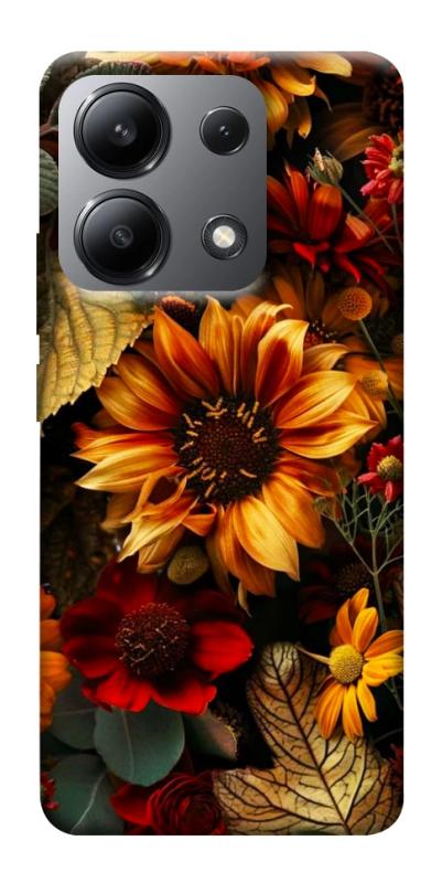Чехол itsPrint Autumn vibe для Xiaomi Redmi Note 13 4G, цветы, купить оптом с доставкой