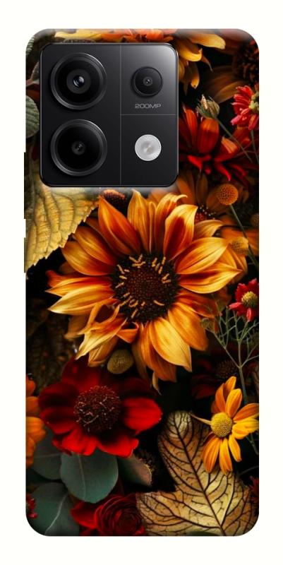 Чехол itsPrint Autumn vibe для Xiaomi Redmi Note 13 Pro 4G, цветы, купить оптом с доставкой