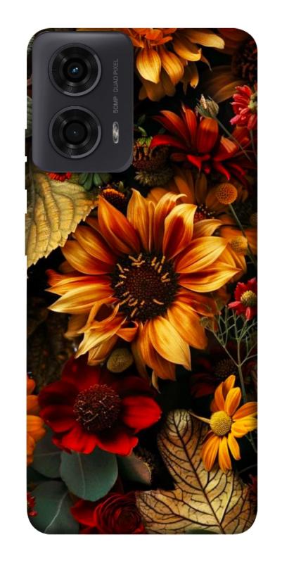 Чехол itsPrint Autumn vibe для Motorola Moto G24, цветы, купить оптом с доставкой