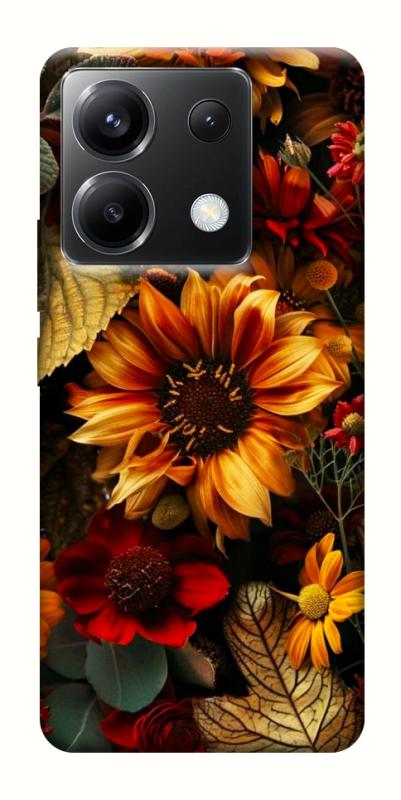 Чехол itsPrint Autumn vibe для Xiaomi Poco X6, цветы, купить оптом с доставкой
