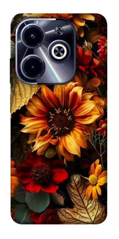 Чехол itsPrint Autumn vibe для Infinix Hot 40i, цветы, купить оптом с доставкой