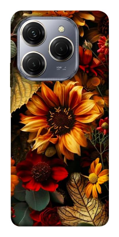 Чехол itsPrint Autumn vibe для TECNO Spark 20 Pro, цветы, купить оптом с доставкой