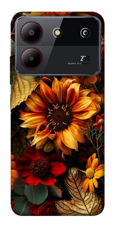 Чохол itsPrint Autumn vibe для ZTE Blade A54 4G, квіти, купити оптом з доставкою