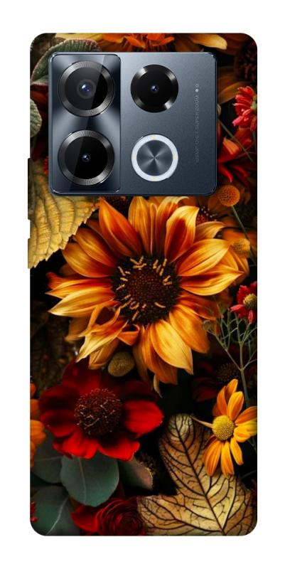 Чехол itsPrint Autumn vibe для Infinix Note 40 Pro 4G, цветы, купить оптом с доставкой