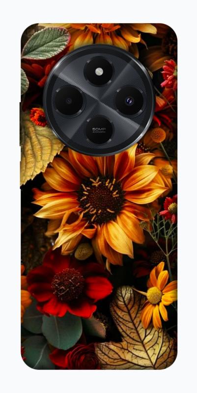 Чехол itsPrint Autumn vibe для Xiaomi Redmi 14C / Poco C75, цветы, купить оптом с доставкой
