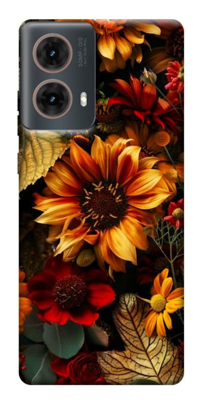 Чехол itsPrint Autumn vibe для Motorola Moto G85, цветы, купить оптом с доставкой