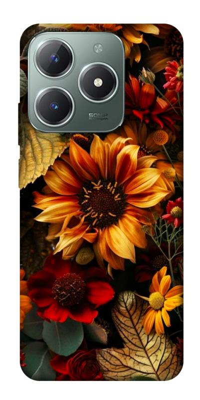 Чехол itsPrint Autumn vibe для Realme C61 4G, цветы, купить оптом с доставкой