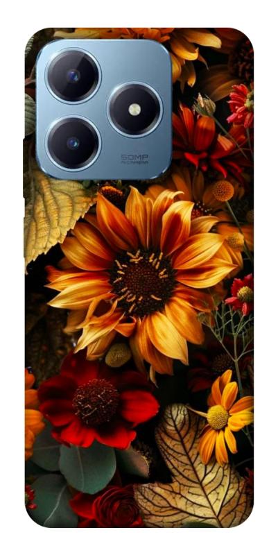 Чехол itsPrint Autumn vibe для Realme C63 4G, цветы, купить оптом с доставкой