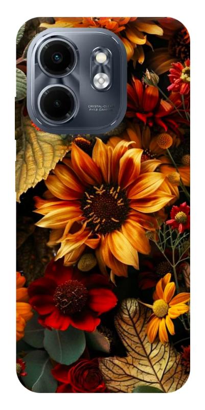 Чехол itsPrint Autumn vibe для Infinix Smart 9 4G / Hot 50i, цветы, купить оптом с доставкой