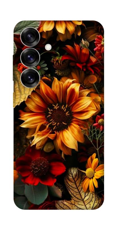 Чехол itsPrint Autumn vibe для Samsung Galaxy S25, цветы, купить оптом с доставкой