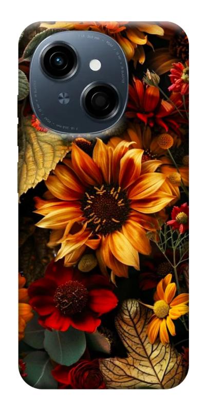 Чехол itsPrint Autumn vibe для TECNO Spark Go 1, цветы, купить оптом с доставкой