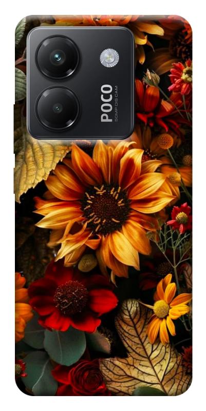 Чехол itsPrint Autumn vibe для Xiaomi Poco M7 Pro 5G, цветы, купить оптом с доставкой