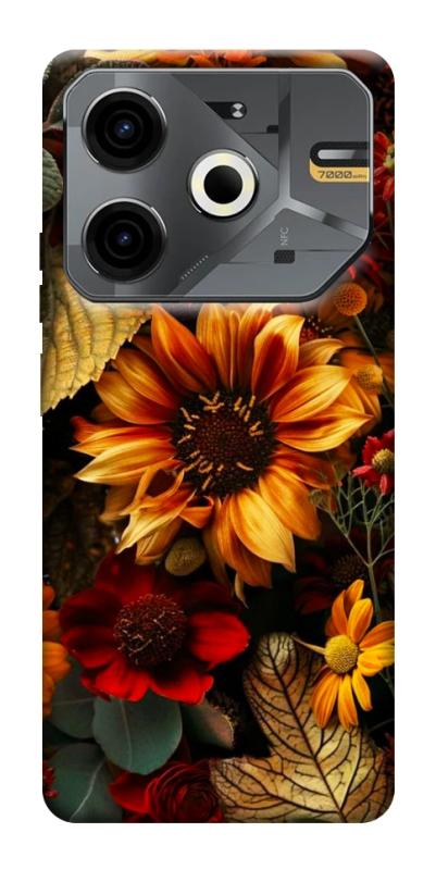 Чехол itsPrint Autumn vibe для TECNO Pova 6 Neo (LI6), цветы, купить оптом с доставкой