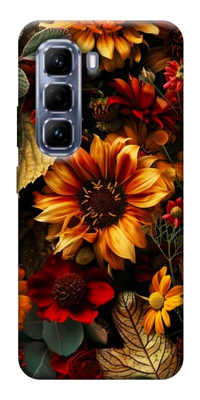 Чехол itsPrint Autumn vibe для Infinix Hot 50 Pro, цветы, купить оптом с доставкой