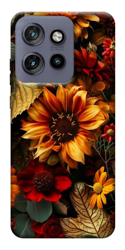 Чехол itsPrint Autumn vibe для Motorola Edge 50 Neo, цветы, купить оптом с доставкой