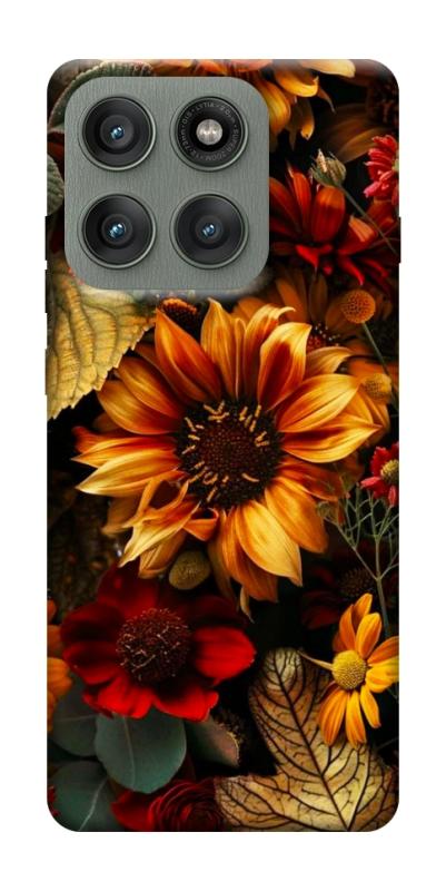 Чехол itsPrint Autumn vibe для Motorola Edge 60 Pro, цветы, купить оптом с доставкой