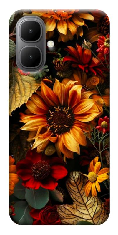 Чехол itsPrint Autumn vibe для Infinix Smart 10, цветы, купить оптом с доставкой
