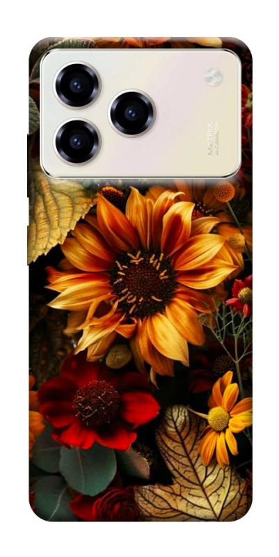 Чехол itsPrint Autumn vibe для ZTE Blade A76, цветы, купить оптом с доставкой