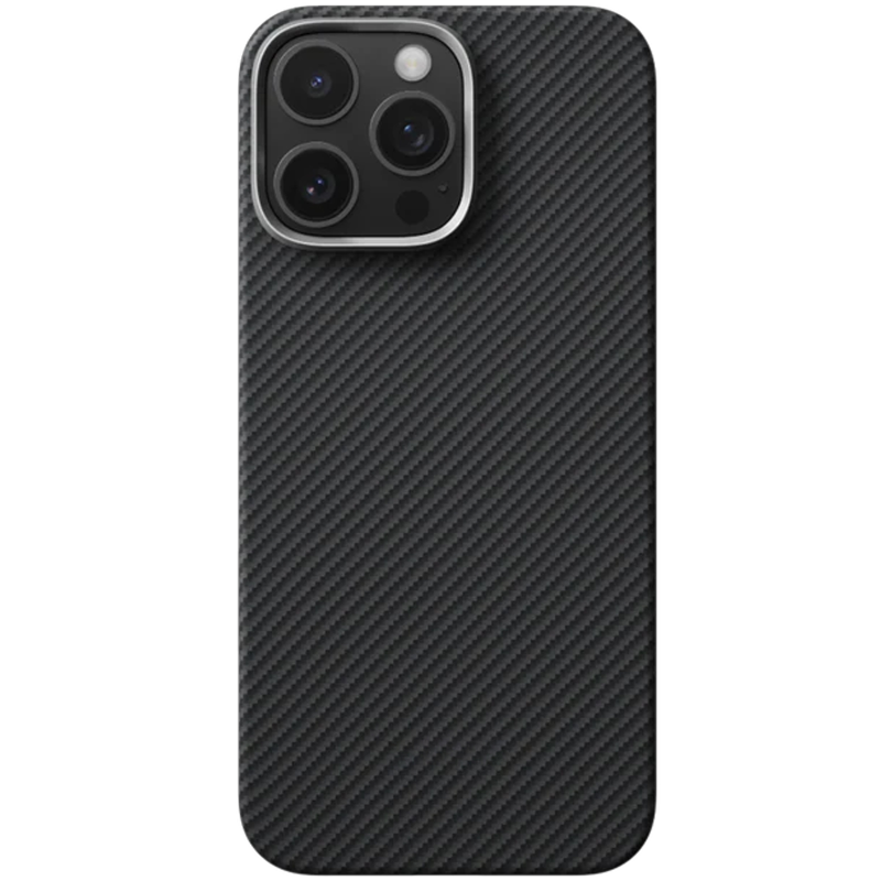 Уцінка Чохол PC Carbon Protection Slim with MagSafe для Apple iPhone 14 Pro (6.1"), М'ята упаковка / Black 1, Пластик, купити оптом з доставкою