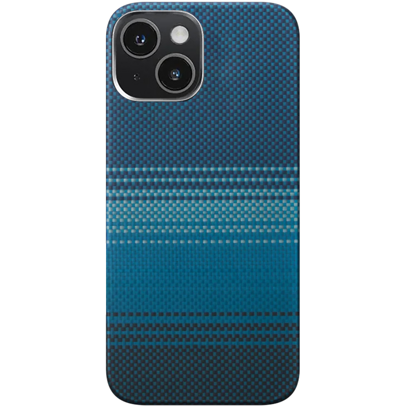 Чохол PC Carbon Protection Slim with MagSafe для Apple iPhone 15 (6.1"), Blue 1, Пластик, купити оптом з доставкою