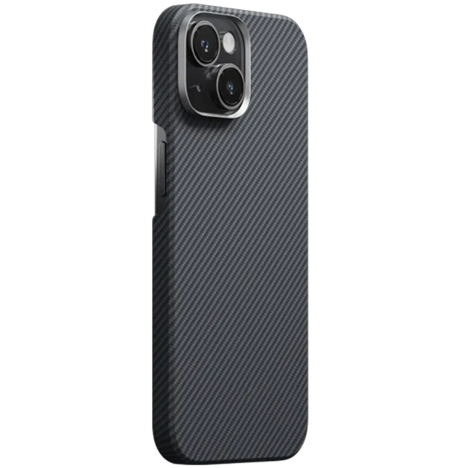 Чехол PC Carbon Protection Slim with MagSafe для Apple iPhone 15 (6.1"), Пластик, купить оптом с доставкой