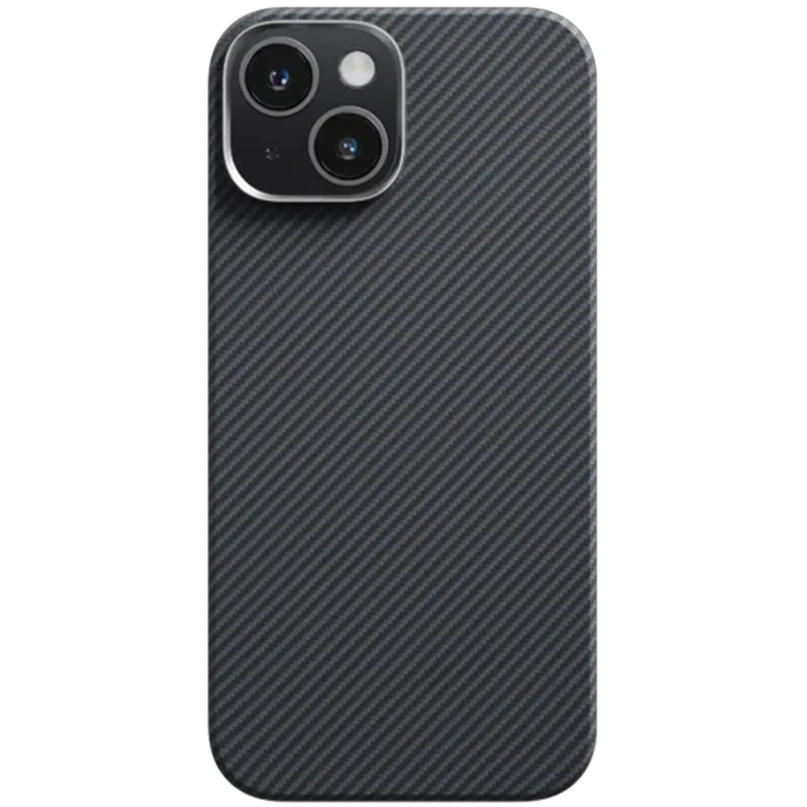 Чехол PC Carbon Protection Slim with MagSafe для Apple iPhone 15 (6.1"), Black 1, Пластик, купить оптом с доставкой