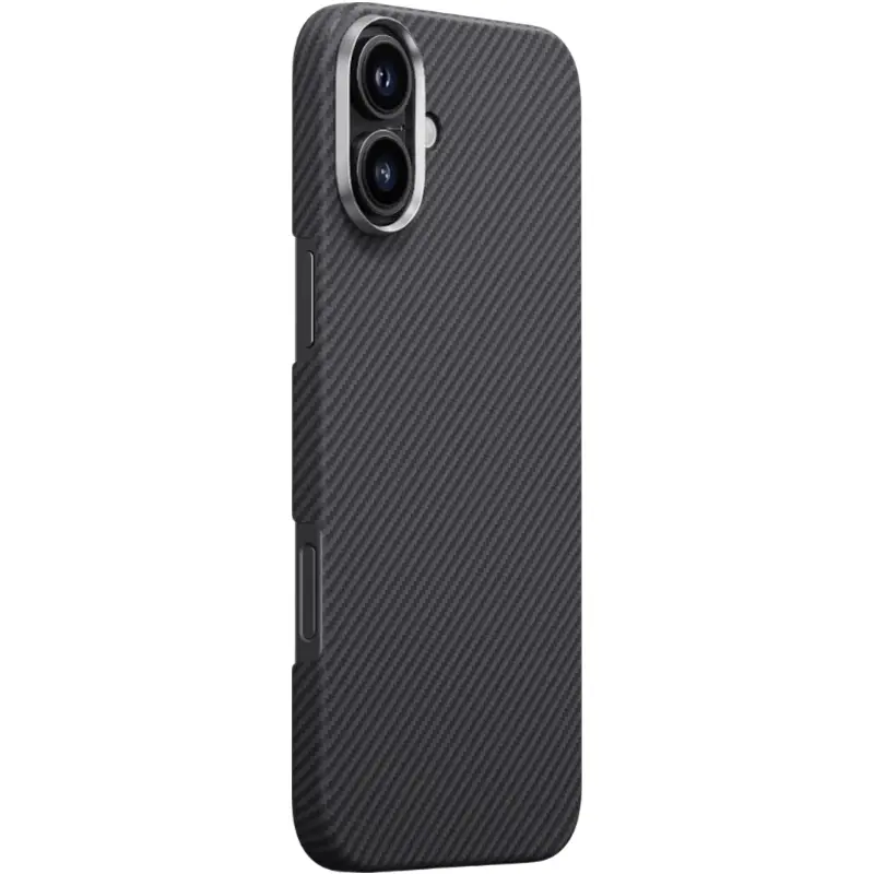 Чехол PC Carbon Protection Slim with MagSafe для Apple iPhone 16 (6.1"), Пластик, купить оптом с доставкой