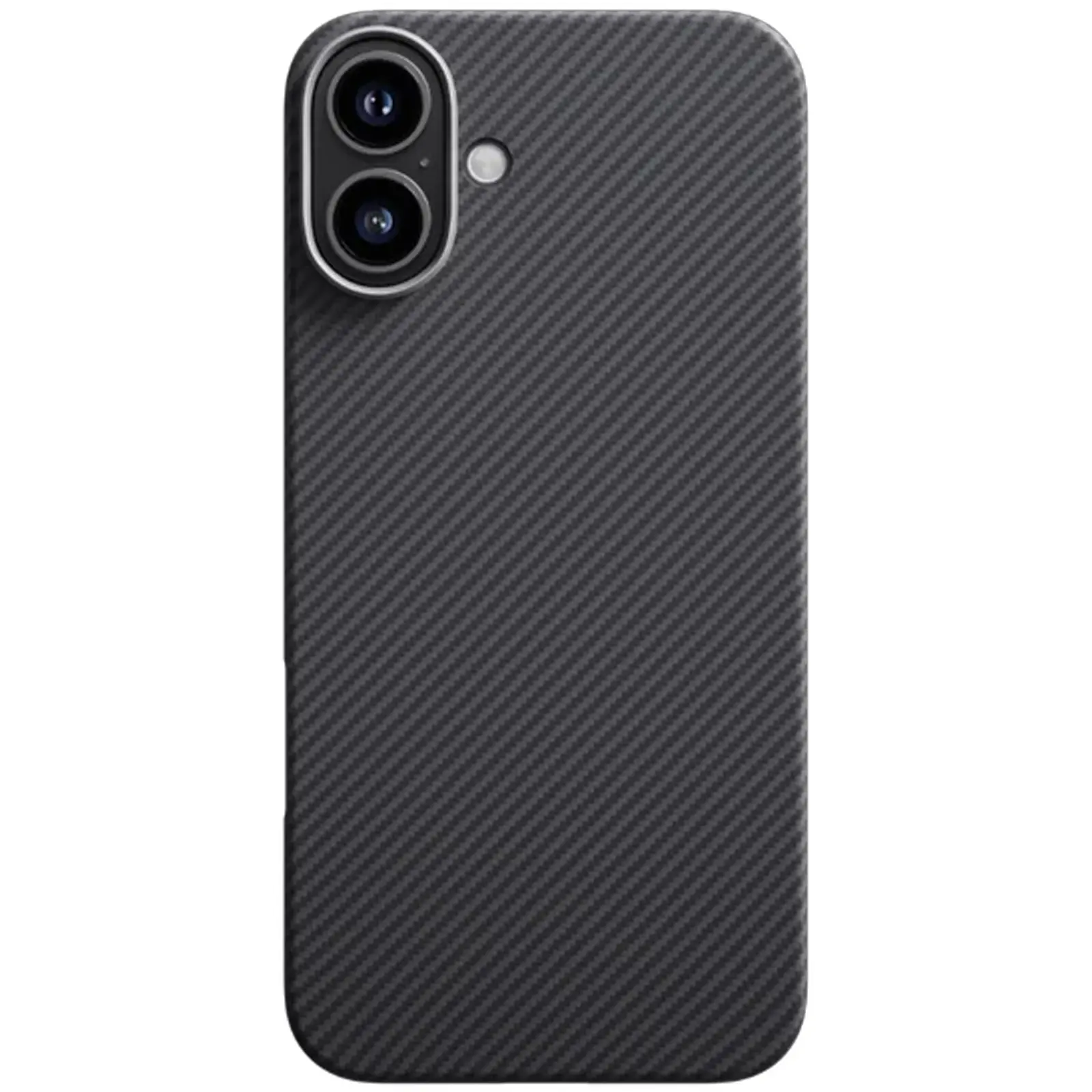 Чехол PC Carbon Protection Slim with MagSafe для Apple iPhone 16 (6.1"), Black 1, Пластик, купить оптом с доставкой