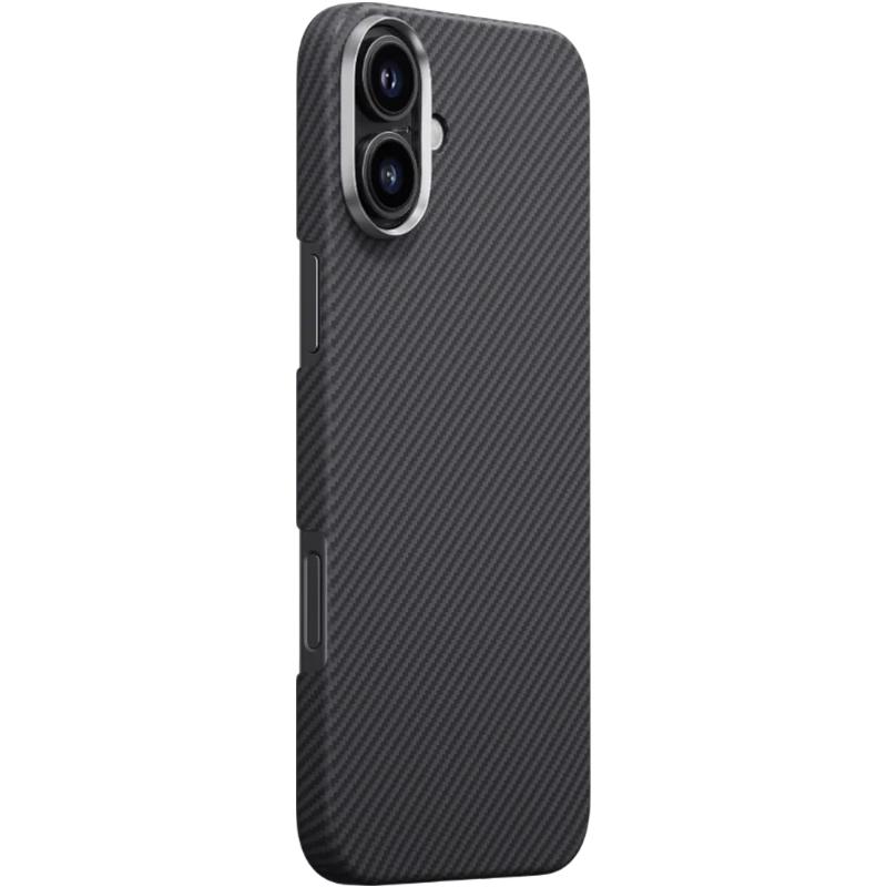 Чехол PC Carbon Protection Slim with MagSafe для Apple iPhone 17 (6.3) на картинке №1