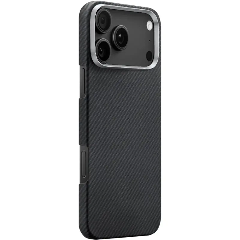 Чехол PC Carbon Protection Slim with MagSafe для Apple iPhone 17 Pro (6.3"), Пластик, купить оптом с доставкой