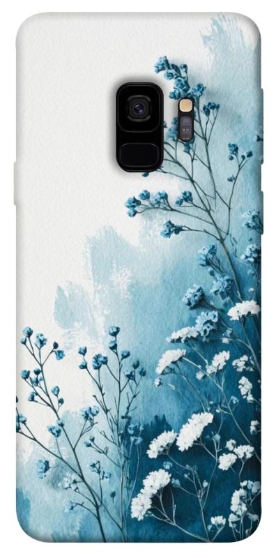 Чохол itsPrint Blue minimal для Samsung Galaxy S9, квіти, купити оптом з доставкою