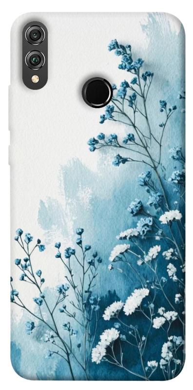 Чехол itsPrint Blue minimal для Huawei Honor 8X, цветы, купить оптом с доставкой