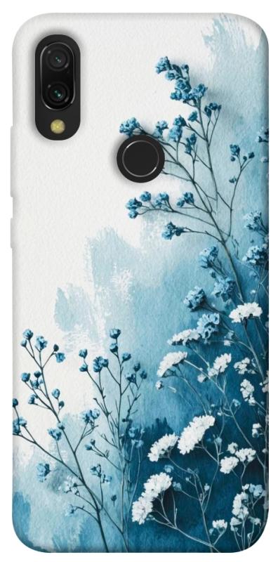 Чехол itsPrint Blue minimal для Xiaomi Redmi 7, цветы, купить оптом с доставкой