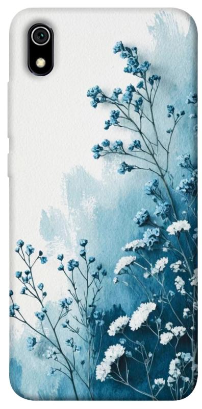 Чехол itsPrint Blue minimal для Xiaomi Redmi 7A, цветы, купить оптом с доставкой
