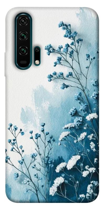 Чехол itsPrint Blue minimal для Huawei Honor 20 Pro, цветы, купить оптом с доставкой