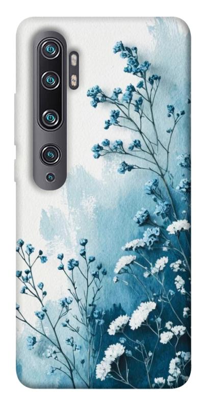 Чехол itsPrint Blue minimal для Xiaomi Mi Note 10 / Note 10 Pro / Mi CC9 Pro, цветы, купить оптом с доставкой