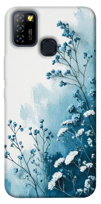 Чехол itsPrint Blue minimal для Infinix Hot 10 Lite, цветы, купить оптом с доставкой