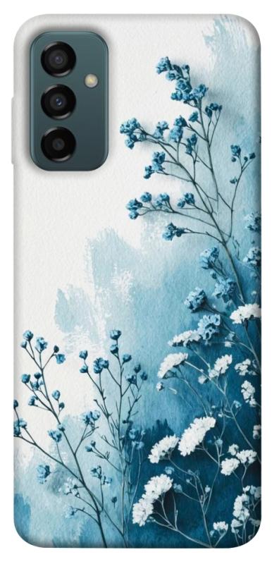 Чехол itsPrint Blue minimal для Samsung Galaxy M23 5G, цветы, купить оптом с доставкой