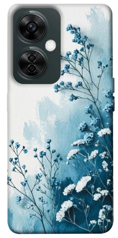 Чехол itsPrint Blue minimal для OnePlus Nord CE 3 Lite, цветы, купить оптом с доставкой
