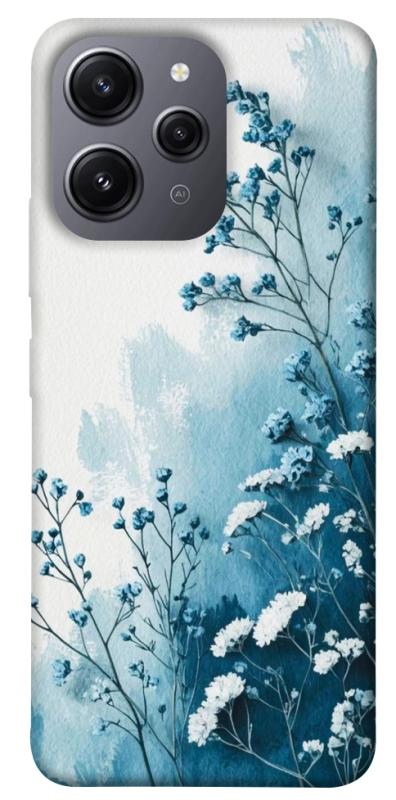 Чехол itsPrint Blue minimal для Xiaomi Redmi 12, цветы, купить оптом с доставкой