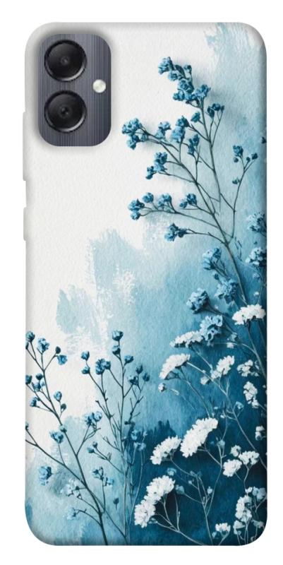 Чехол itsPrint Blue minimal для Samsung Galaxy A05, цветы, купить оптом с доставкой