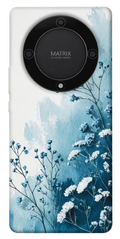 Чехол itsPrint Blue minimal для Huawei Magic5 Lite, цветы, купить оптом с доставкой