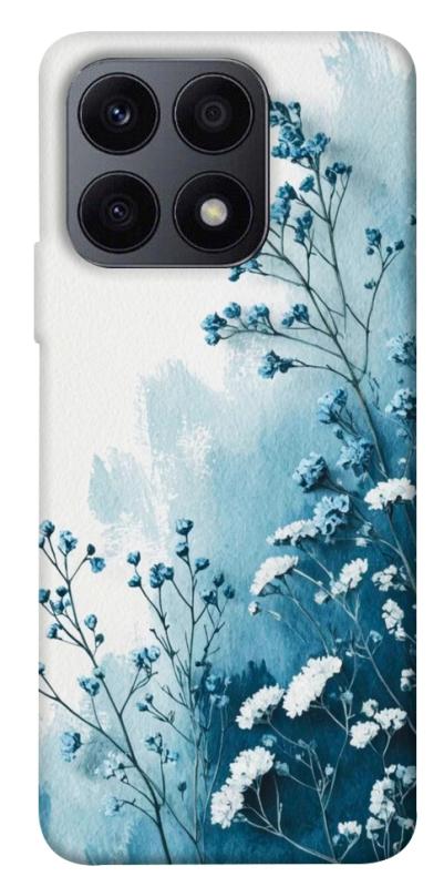 Чехол itsPrint Blue minimal для Huawei Honor X8a, цветы, купить оптом с доставкой
