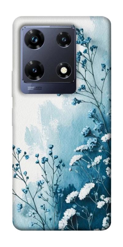 Чехол itsPrint Blue minimal для Infinix Note 30 Pro, цветы, купить оптом с доставкой